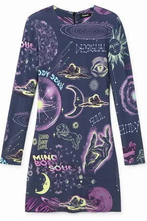 Desigual Vestido slim astrología - - L