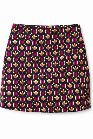 Desigual Minifalda slim retro - - L
