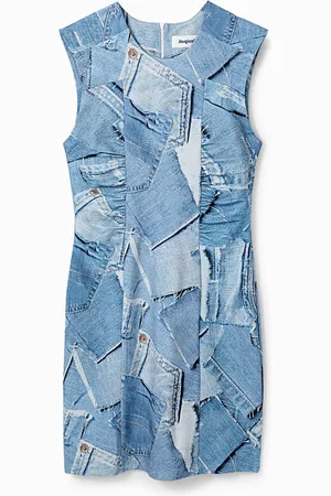 Desigual Vestido mini patch denim - - L