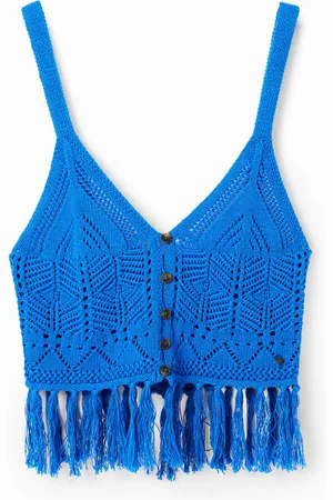 Desigual Top cropped crochet - - L