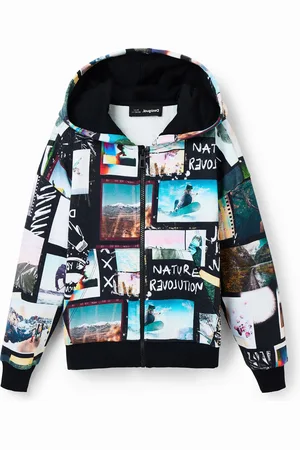 Desigual Sudadera capucha collage fotográfico - - M