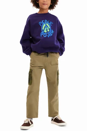 Desigual Sudadera oversize Peace - - L