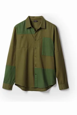 Desigual Camisa sarga patch - - L