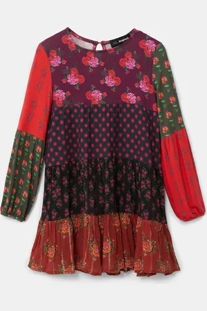Desigual Vestido trapecio patch flores - - 5/6