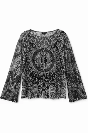 Desigual Camiseta avolantada mandalas - - L
