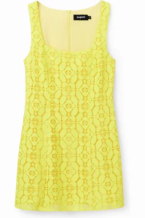 Desigual Vestido corto encaje - - L