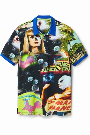 Desigual Polo collage aliens - - S