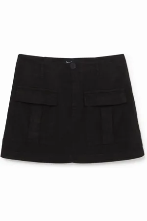 Desigual Falda corta slim bolsillos - - L