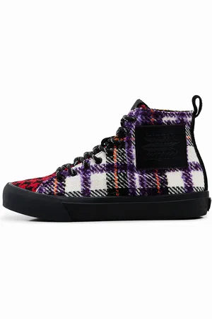 Desigual Sneakers alta tartán - - 36