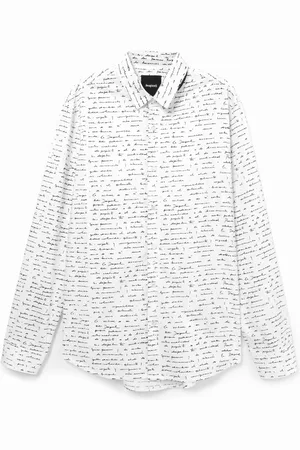 Desigual Camisa slim fit lettering - - L