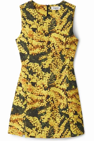 Desigual Vestido estampado mimosas - - L