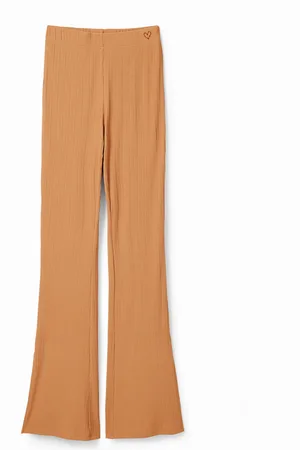 Desigual Pantalón Flare elástico - - L