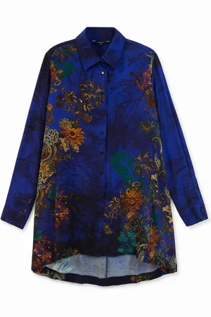 Desigual Camisa larga estampada fluida - - L
