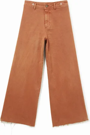 Desigual Pantalón wide leg straight - - 34