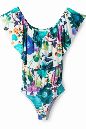 Desigual Body floral cuello de barco - - L