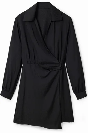 Desigual Vestido corto cruzado - - L