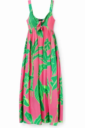 Desigual Vestido largo escote corazón - - L