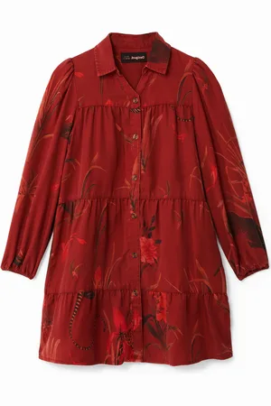 Desigual Vestido camisero corto Lyocell niña - - 3/4