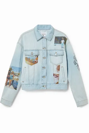 Desigual Chaqueta vaquera trucker cropped South Beach - - L