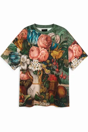Desigual Camiseta oversize floral - - L
