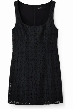 Desigual Vestido corto encaje - - L