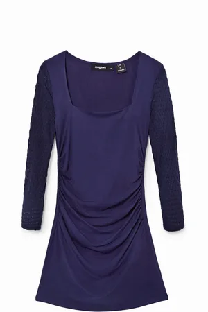 Desigual Vestido punto marino - - L