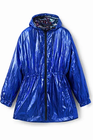 Desigual Parka metalizada con capucha - - S