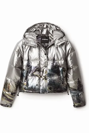 Desigual Chaqueta corta padded metalizada - - XL