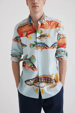 Desigual Camisa manga larga peces - - XL