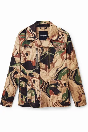 Desigual Chaqueta corta camuflaje - - M
