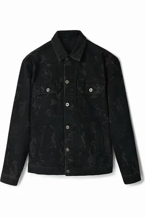 Desigual Chaqueta vaquera estampada - - L