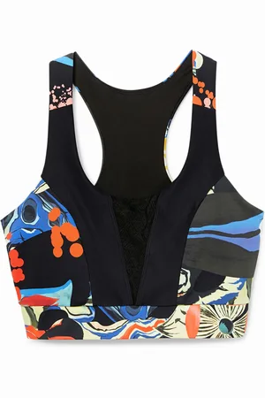 Desigual Top slim tirantes flores - - L