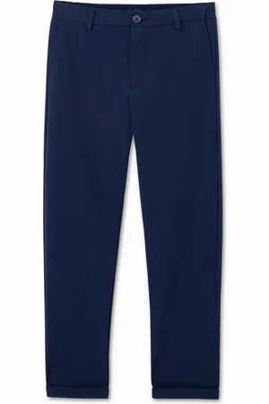 Desigual Pantalón azul tejido técnico - - 28