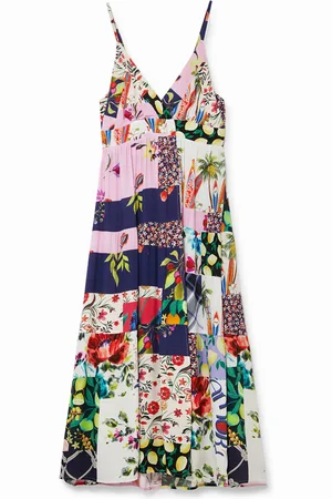 Desigual Vestido largo patch - - L
