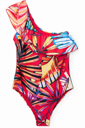 Desigual Bañador asimétrico volante - - S