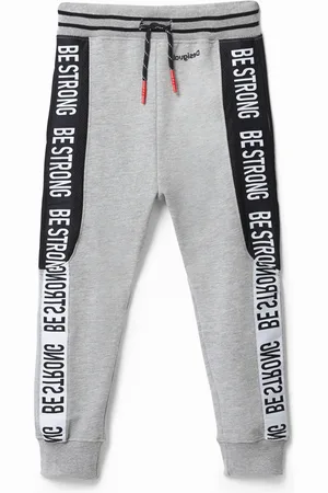 Desigual Pantalón chándal con mensaje - - 3/4