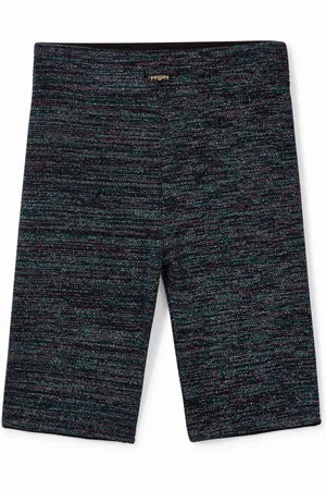 Desigual Leggings cortos de lúrex - - L