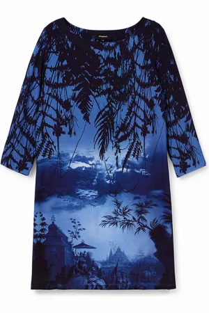 Desigual Vestido camisetero paisaje oriental - - 36