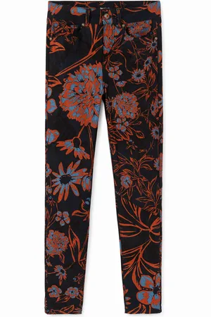 Desigual Pantalón skinny floral - - 36