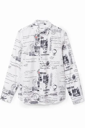 Desigual Camisa lettering e ilustraciones - - L