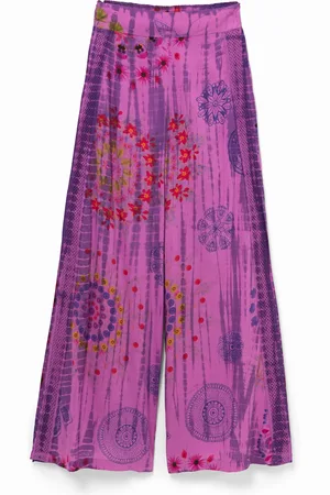 Desigual Pantalón palazzo mandala floral - - M
