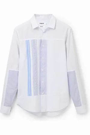 Desigual Camisa patch rayas - - L