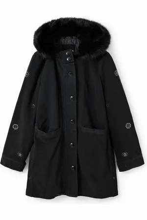Desigual Parka capucha bordados - - L