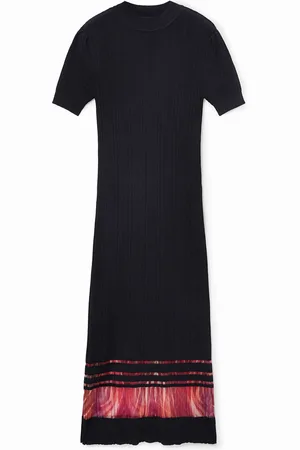 Desigual Vestido midi plisado - - L