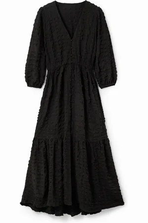 Desigual Vestido largo textura - - L