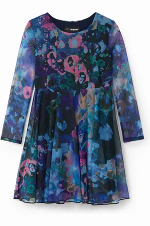 Desigual Vestido talle alto flores - - 13/14