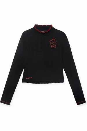 Desigual Camiseta slim espalda encaje - - L