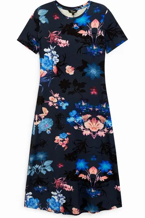 Desigual Vestido camisetero flores - - XL