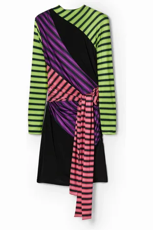 Desigual Vestido corto rayas María Escoté - - L