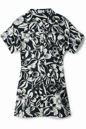 Desigual Vestido corto camisero - - S